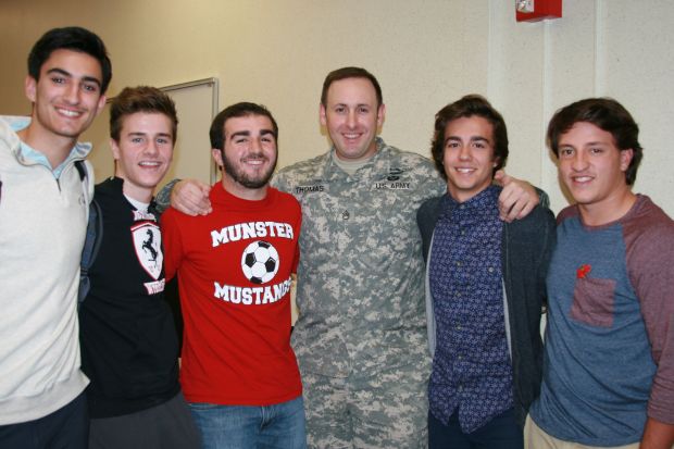 Munster students learn the reason for Veterans Day